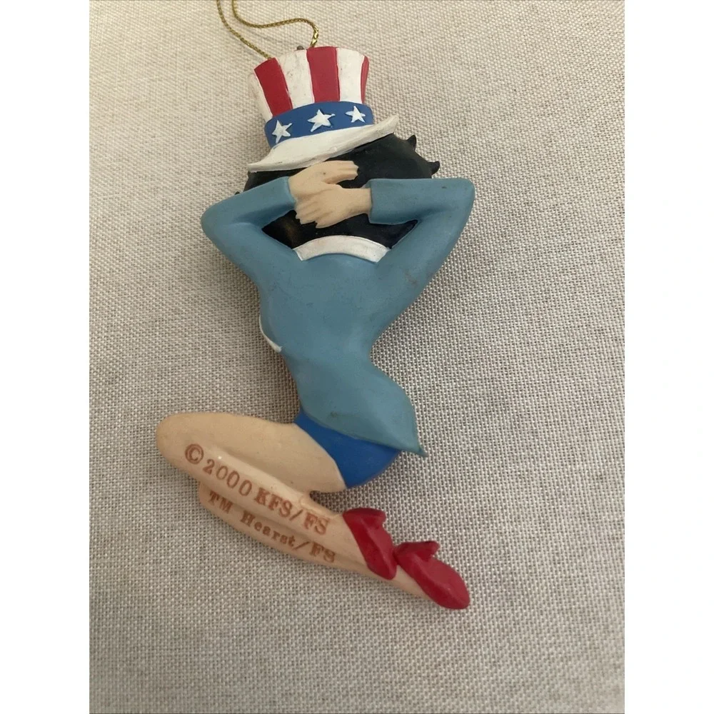 Betty Boop Christmas Ornaments High Heel Betty Boop Patriotic 2000‎ KFS Hearst